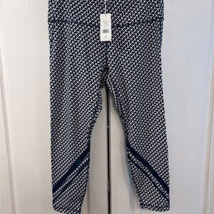 Women’s Tory Sport Navy and White  Leggings Size XL